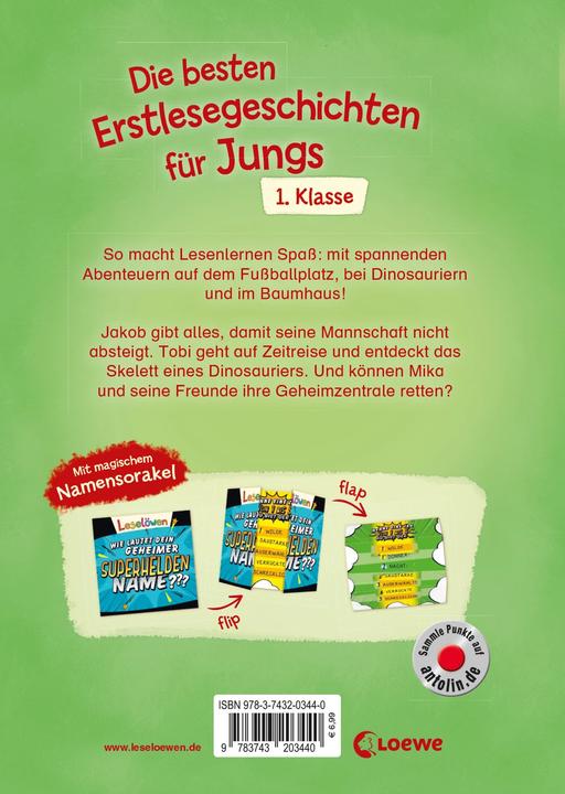 Produktbild Leselöwen - Die besten Erstlesegeschichten für Jungs 1. Klasse (Deutsch, Loewe Erstlesebücher, 2019)
