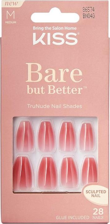 Produktbild KISS Bare But Better Nails (Kunstnägel, Nude)
