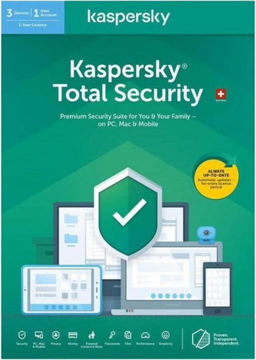Produktbild Kaspersky Total Security (3 User, 12 Monate)