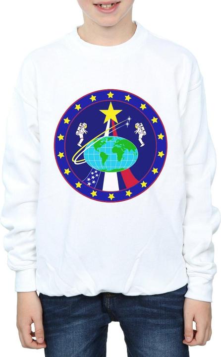 Actual product image Nasa Boys Classic Globe Astronauts Sweatshirt (140, 146)