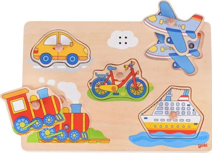 Produktbild Goki Bubble Puzzle Fahrzeuge mit sound (5 Teile)