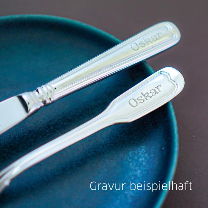 Actual product image Paul Wirths Bestecke Children's cutlery set 4 pieces 9800 Augsburger Faden