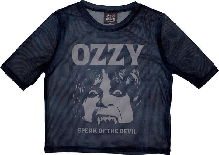 Ozzy Osbourne Speak Of The Devil Netzgewebe Crop Top (Girlie)
