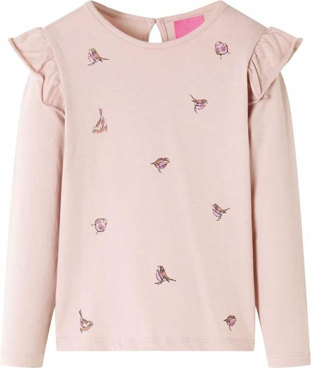 Actual product image VidaXL Children's long-sleeved shirt pink 92,Material: 100 % cotton,colour (92)