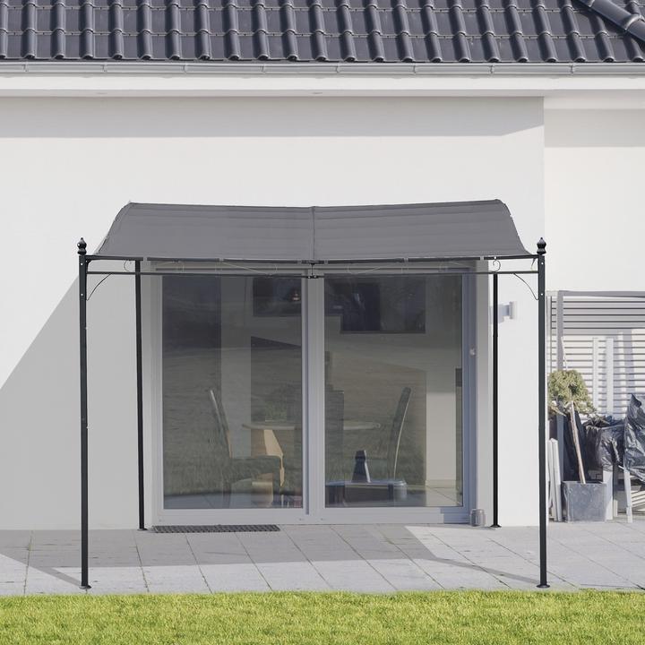 Produktbild Outsunny Gartenpavillon mit geschwungenem Dach (297 cm, 297 cm)