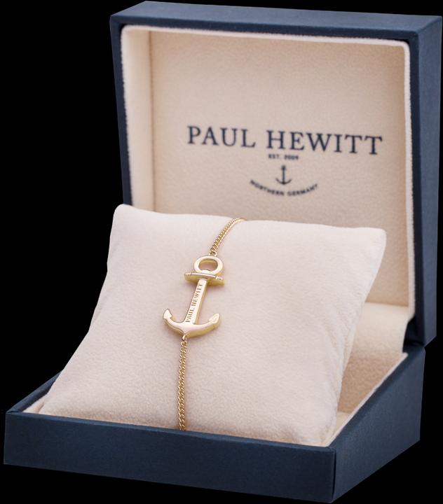 Image du produit Paul Hewitt Bracelet Ancre Spirit en or plaqué 18K (15.50 cm, Argent)
