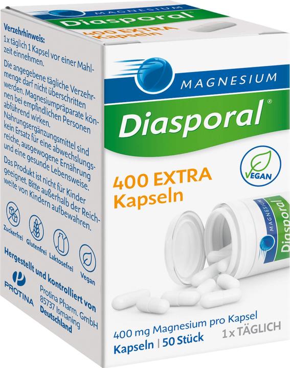 Produktbild magnesium diasporal Magnesium-Diasporal 400 extra Kapseln, 50 St. Kapseln (50 Stück, Kapseln, 41 g)