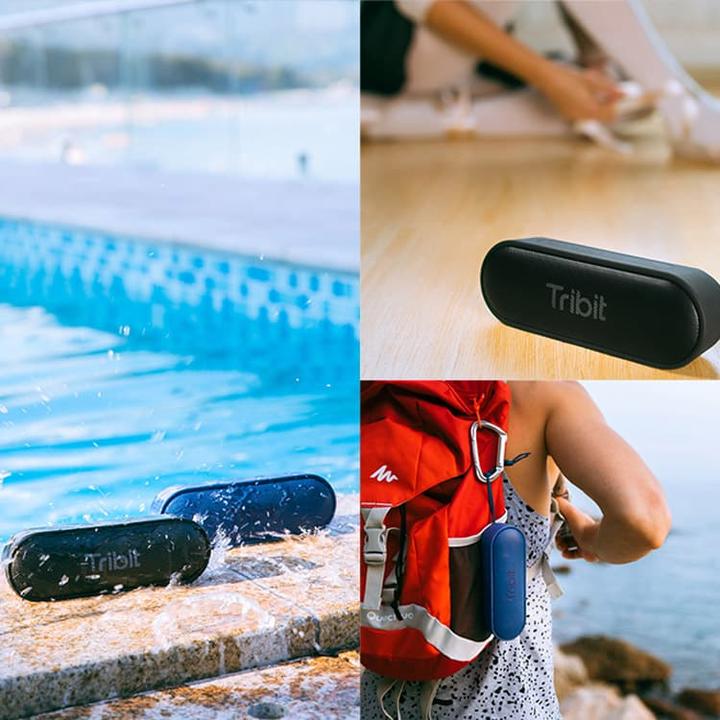 Image du produit Tribit XSound Go étanche, autonomie de 24h, noir (24 h, Fonctionnement sur piles)