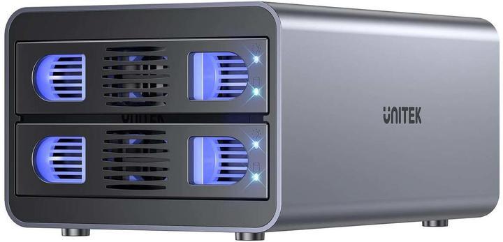Produktbild Unitek RAID-Gehäuse für SATA 2.5"/3.5" 4 Modi 40TB USB C 10Gb/s