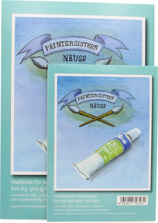 Produktbild Paintersisters Acryl Spezial Malblock A3 (A3, Harter Einband)