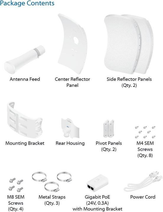 Image du produit Ubiquiti airMAX LiteBeam 5AC longue portée (866 Mbit/s)