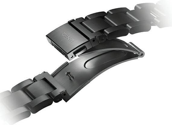 Produktbild Uniq pasek Osta Apple Watch 42/44/45/ 49mm Series 1/2/3/4/5/6/7/8/SE/SE2/Ultra Stainless Steel czarn (Edelstahl, Apple Watch Series 1, Apple Watch Series 2, Apple Watch Series 3)