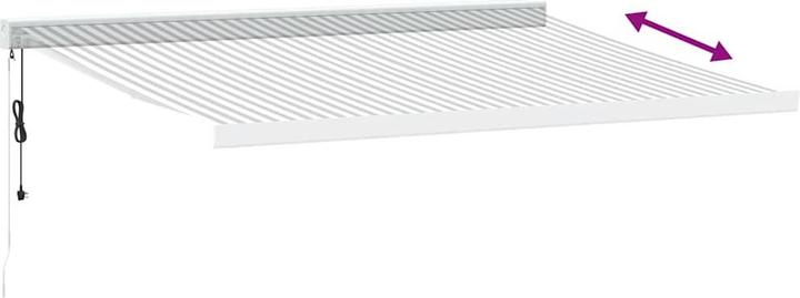 Actual product image VidaXL Markise Gelenkarmmarkise Sonnenmarkise Automatisch Burgunderrot 300x250cm (3 m)