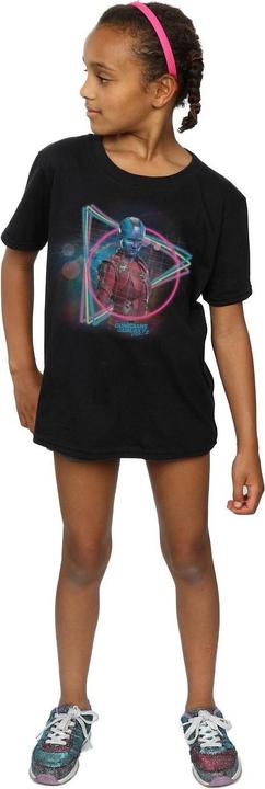 Actual product image Girls Guardians Of The Galaxy Neon Nebula Cotton T-Shirt (152, 158)