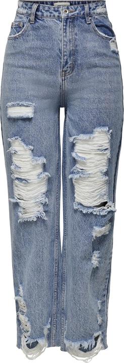 Only ONLDad High Waist Destroyed Flared Jeans (W25/L34)