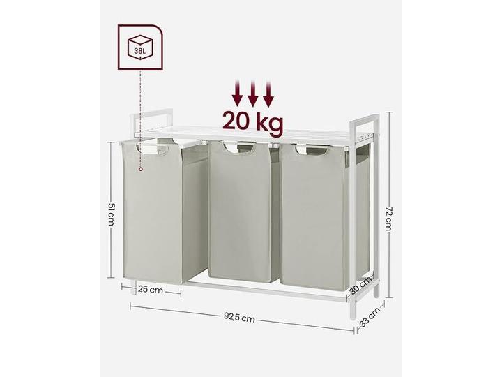 Actual product image Vasagle Laundry (114 l)