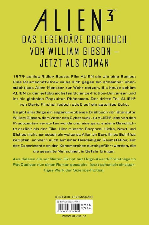 Produktbild Alien 3 (Deutsch, William Gibson, Pat Cadigan, 2023)