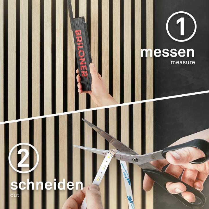 Actual product image Briloner Starter Set On/Off LED stripe 2.6m, 147xLED, 3000K (260 cm, Indoor)