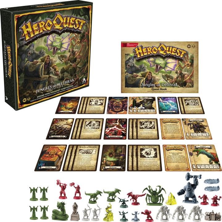 Produktbild Hasbro HeroQuest Brettspiel-Erweiterung Jungles of Delthrak Abenteuerpack *Englische Version* (Englisch)