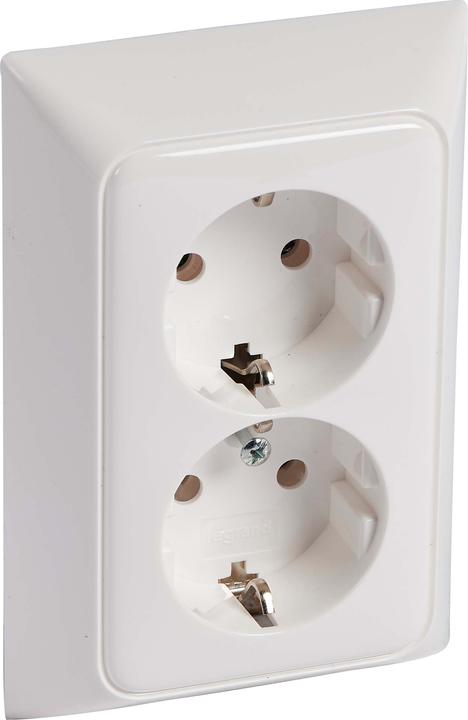 Produktbild Legrand CREO Schuko Voll 776173 21 Uw 2fach SE für 1 Dosen