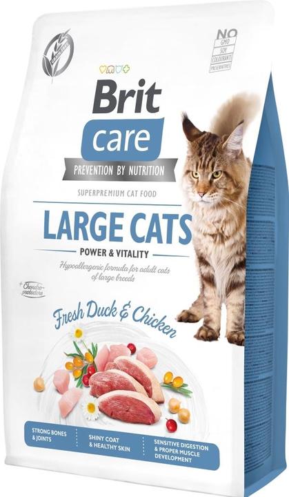 Produktbild Brit Care Cat Large cats Power & Vitality ear food for cats 2kg (Senior, 2000 g)