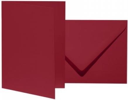 Artoz 10 cartes pliantes avec enveloppes Mosaic DIN B6 bordeaux (10 pcs)