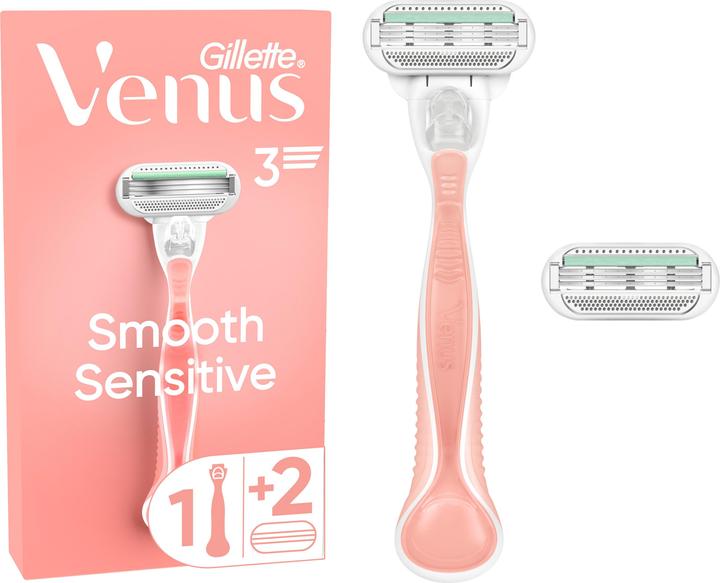 Actual product image Gillette Venus Gillette - Venus Sensitive Smooth - Women's razor + 2 heads (L)