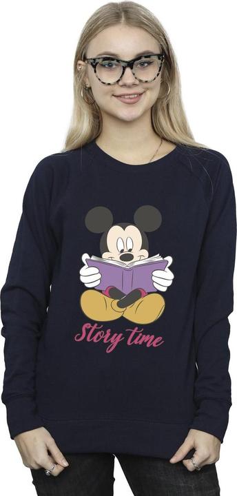 Actual product image Disney Womens/Ladies Mickey Mouse Story Time Sweatshirt (M)
