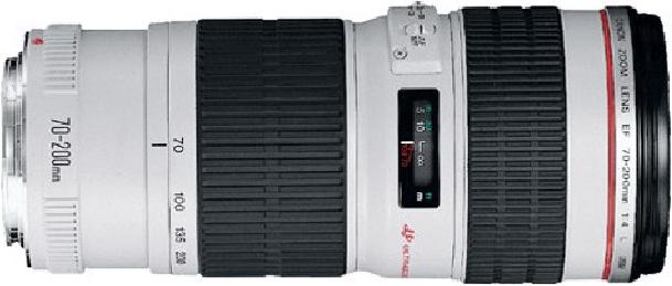 Image du produit Canon EF 70-200mm f/4.0L USM (Canon EF, Plein format)