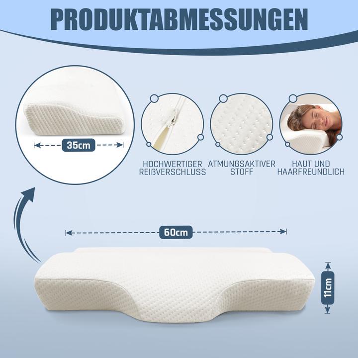 Actual product image Bestschlaf Anti-Schnarch Kissen »Visko« (35 x 60 x 11 cm)