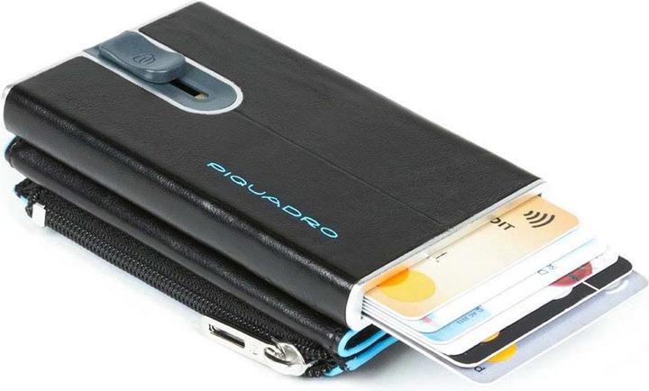 Actual product image Piquadro Blue Square - Compact Wallet for notes and credit cards