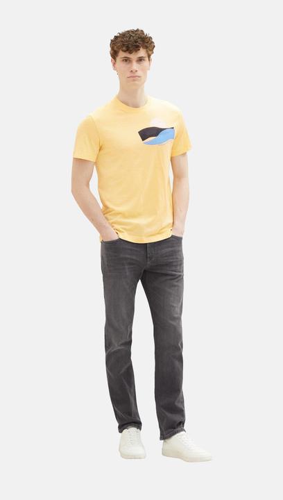 Immagine prodotto Tom Tailor T-Shirt Gestreiftes Kurzarmshirt mit Rundhalsausschnitt und Foto-Print (XL)
