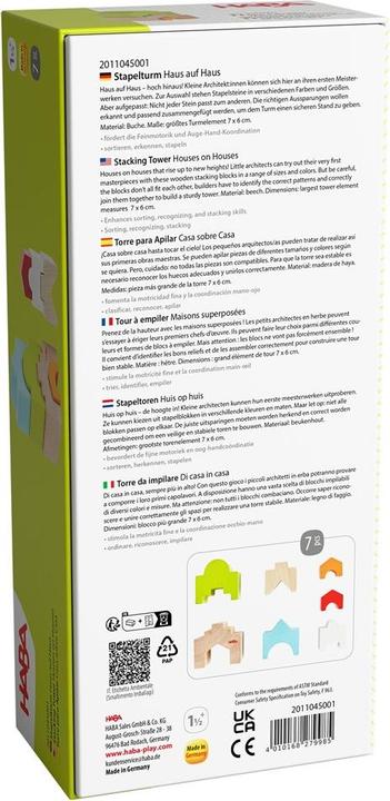 Nutritional values and ingredients Haba Stacking tower house on house (MQ2)