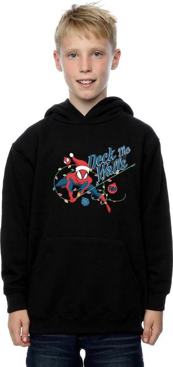 Actual product image Marvel Boys Spider-Man Deck The Walls Hoodie (128)