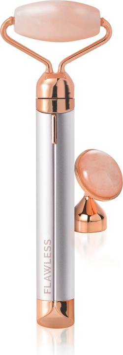 Flawless Contour Face Roller with Rose Quartz White