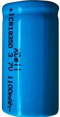 Immagine prodotto Batteria Li-Ion Tensai "LC18350HC" - 18350, 950 mAh, 3,7V, senza protezione (1 pz., 950 mAh, Accumulatore di carica elettrica)