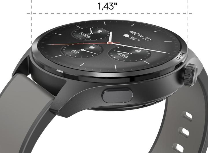 Produktbild Hama 9000", GPS, Musikspeicher 4 GB, AMOLED 1,43 (47 mm)