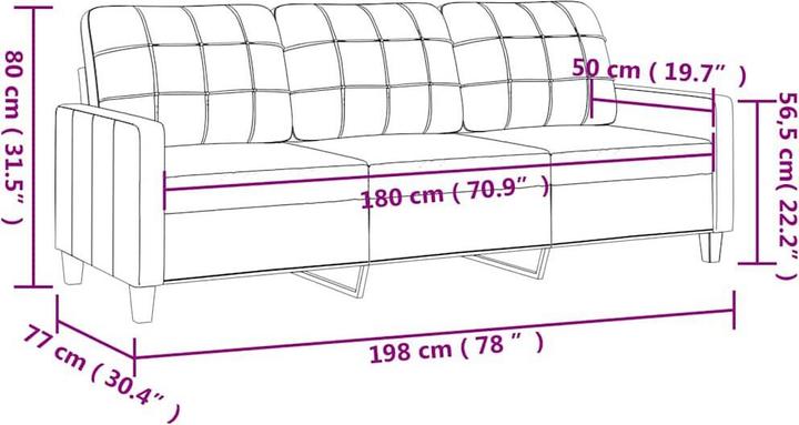 Produktbild VidaXL Winnie (3-Sitzer)