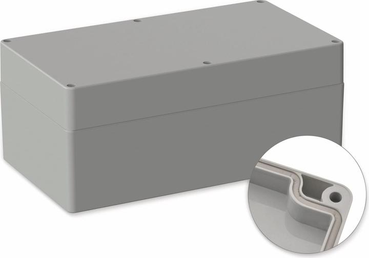 Pollini Gehäuse, 5U350500, 360x200x149,5 mm POLLIN, IP66, Lichtgrau