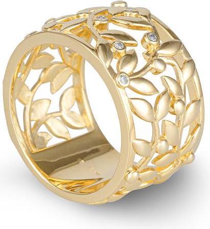 Image du produit Breuning BAGUE - BRILLE. 0,045 Ct. H/si (61, Or 585/14 K)