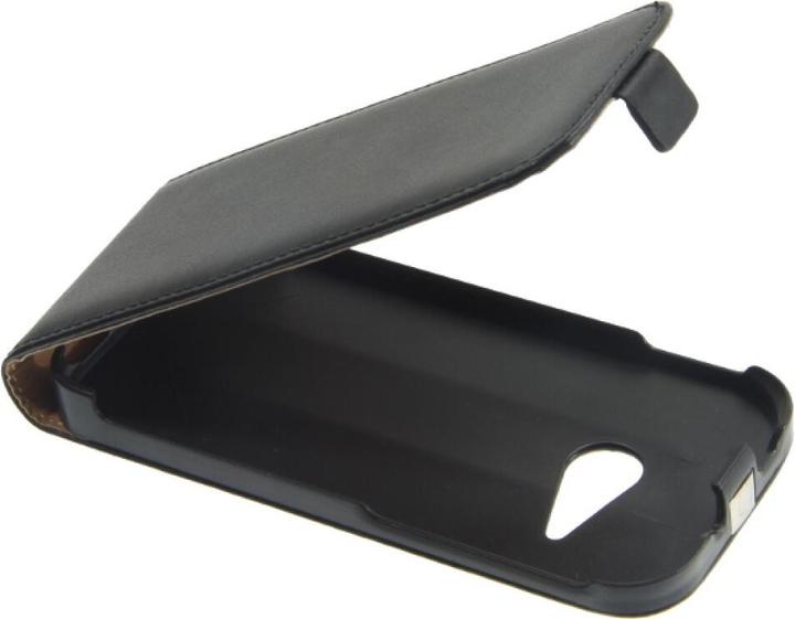 Actual product image OEM Slim Leather Flip Case HTC M8 mini - Black (HTC One Mini 2)