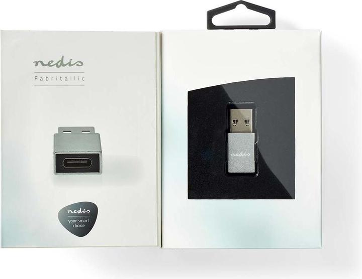 Immagine prodotto Nedis Adattatore da USB-A a USB-C, 5Gbps - Argento (USB-A, USB tipo C)