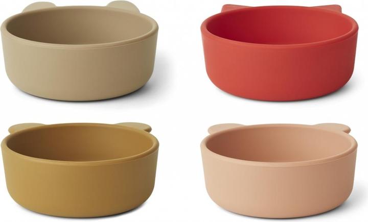 Actual product image Liewood Silicone Bowl Set Iggy Apple Red - Tuscany