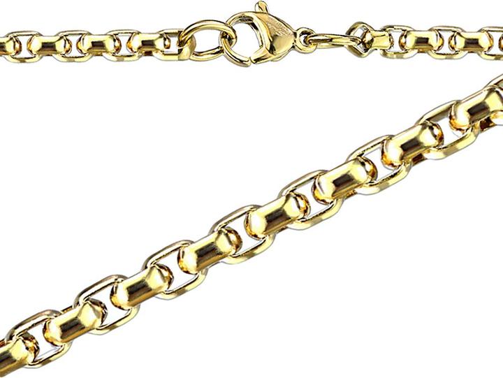 Immagine prodotto Star Piercing Catena a scatola rotonda placcata oro (Acciaio chirurgico 316L, senza ottone)