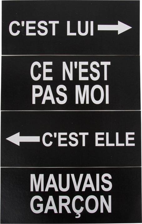 Actual product image Artifete Photobooth Signs Police (4pcs)
