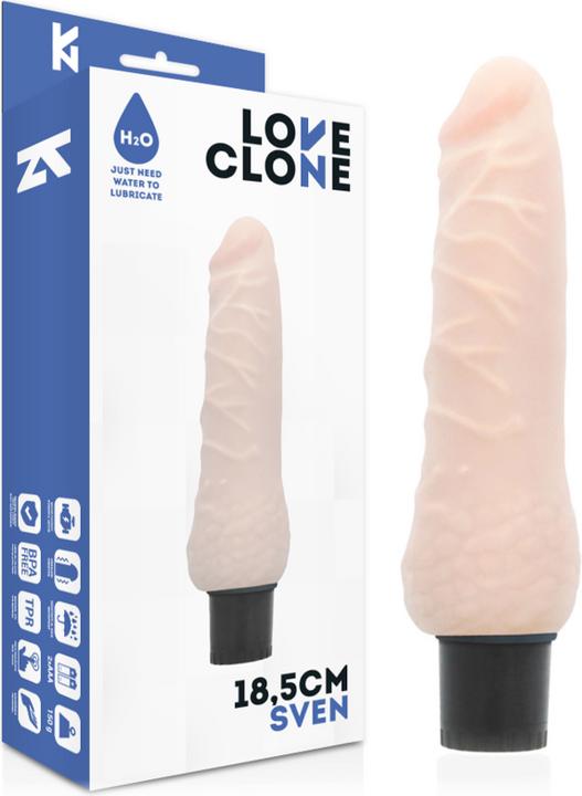Actual product image Love Clone Loveclone Sven Self Lubricating Vibrator 18.5cm