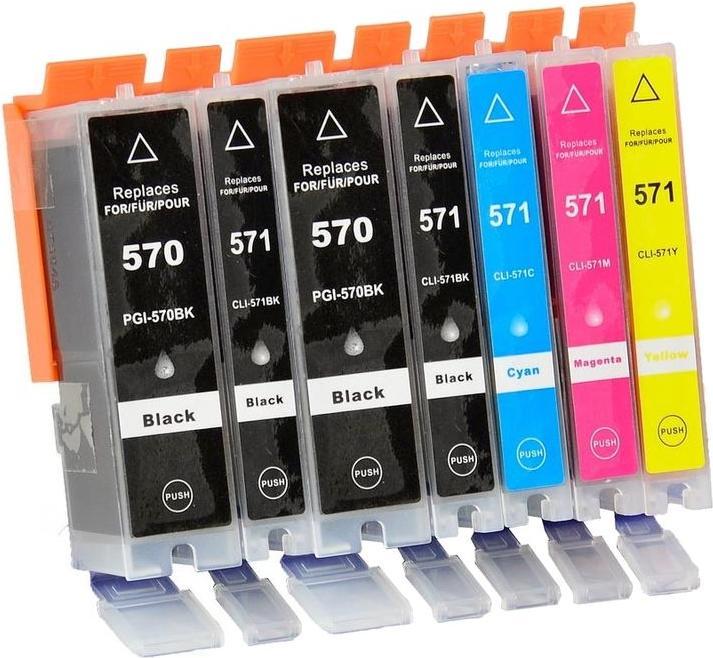 Actual product image Hermex Compatible Ink Cartridge XL for Canon PIXMA TS6052 (M, Y, PGBK, C, FC)