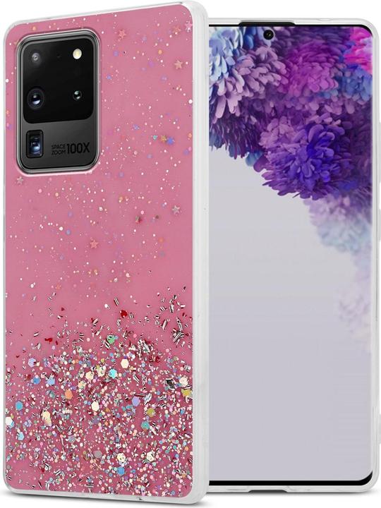 Actual product image Cadorabo TPU cover sparkling glitter (Samsung Galaxy S20 Ultra)