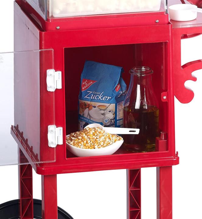 Image du produit Rosenstein & Söhne Machine à pop-corn professionnelle "Cinema" avec chariot en design rétro