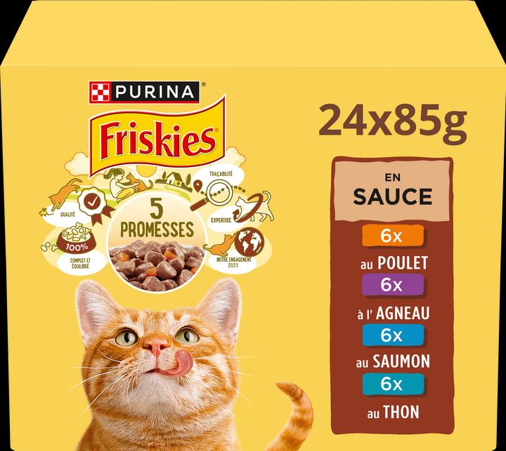 Immagine prodotto Friskies In salsa (Adulto, 24 pz., 2040 g)